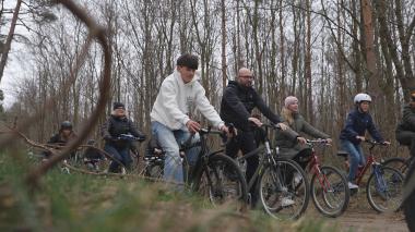 Leśny trening rowerowy w wejherowskich lasach