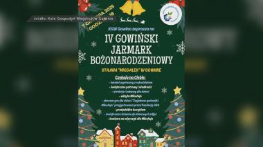 Gowiński Jarmark Bożonarodzeniowy już w niedzielę