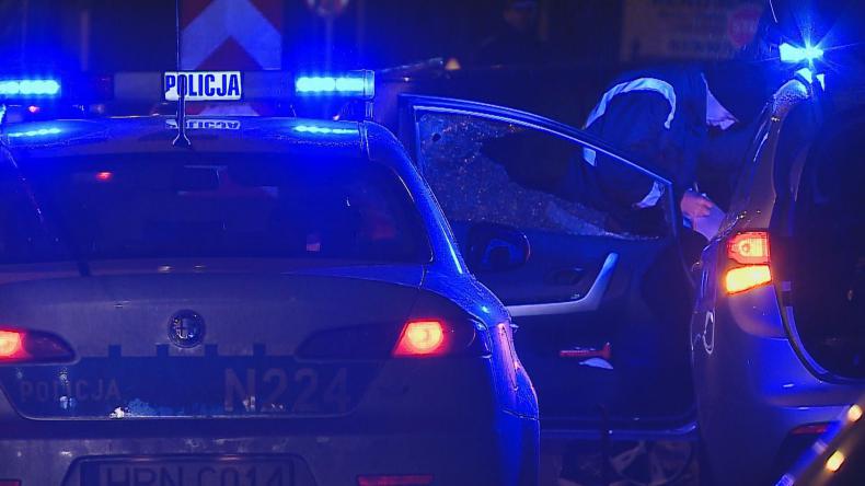 Wypadek z udziałem patrolu policji