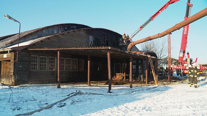 Pożar przy ulicy Budowlanych w Wejherowie
