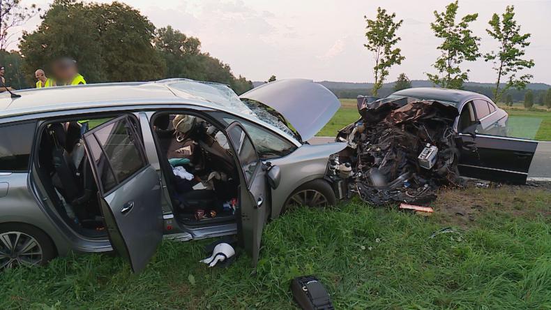 Zderzenie trzech samochodów w Wielistowie