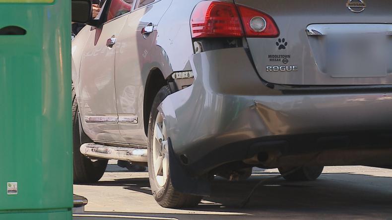 Wypadek na stacji paliw