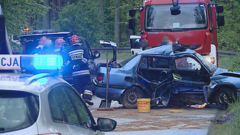 Wypadek na trasie Biała-Sopieszyno