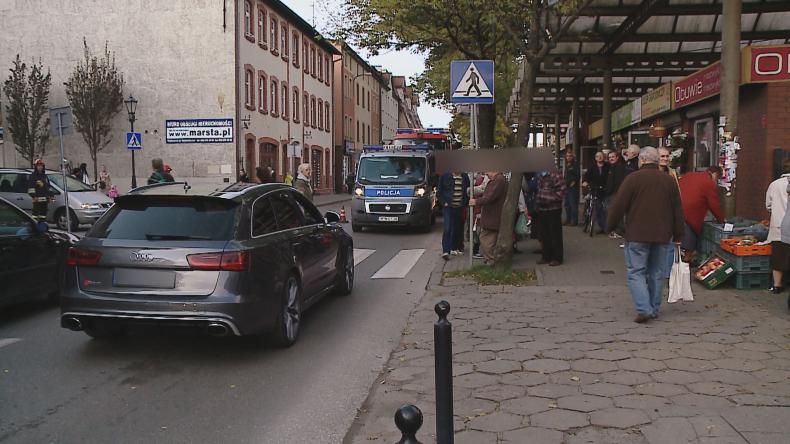 Potrącenie na ulicy Rzeźnickiej w Wejherowie