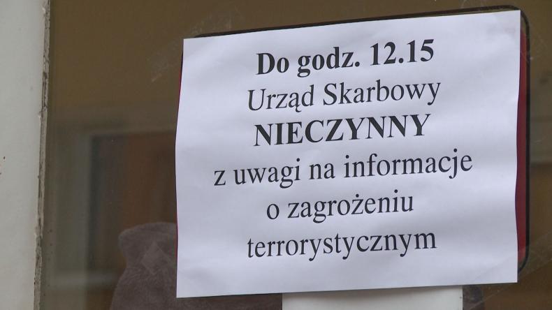 Alarm bombowy w skarbówce i prokuraturze