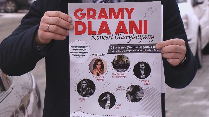 W niedzielny wieczór zagrają dla Ani