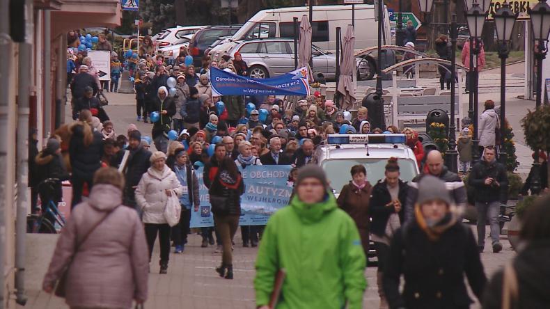 Niebieska parada przeszła przez Wejherowo