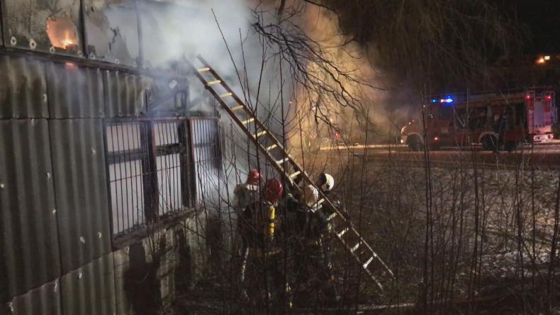 Palił się budynek w Wejherowie