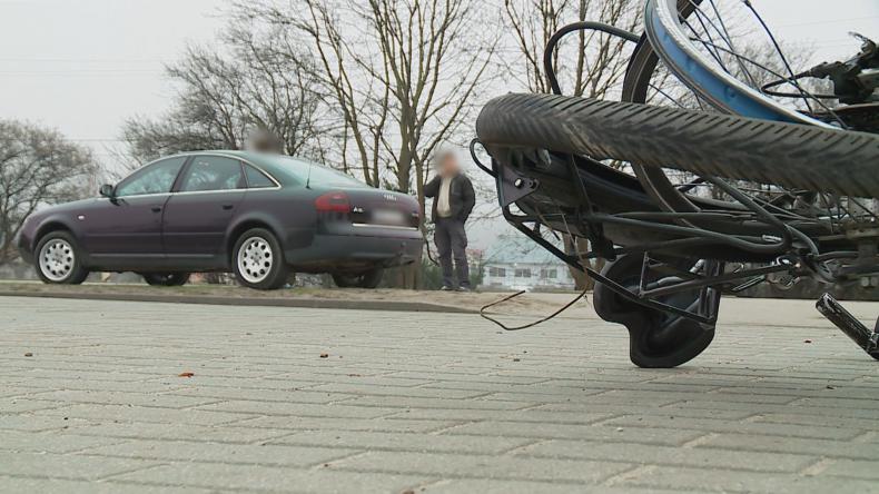 Potrącenie rowerzysty na DK nr 6 w Wejherowie