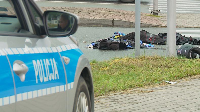 Wypadki z udziałem motocyklistów, poszkodowani trafili do szpitala