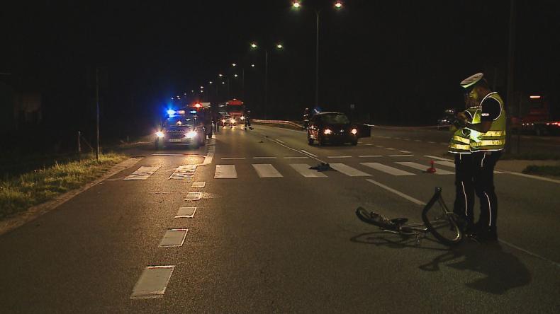 Potrącenie rowerzysty na DK6 w Redzie