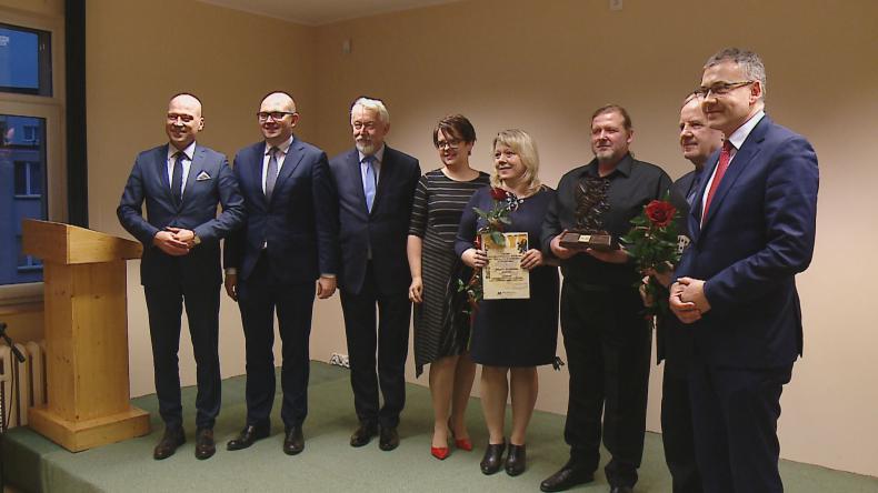 Rafał Dębski z Gryfem Literackim 2018