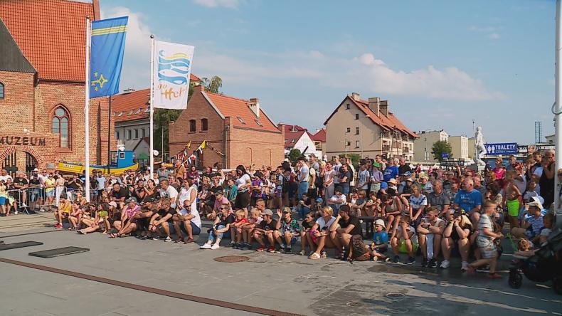 Pokaz Strongman na Bulwarze Nadmorskim w Helu