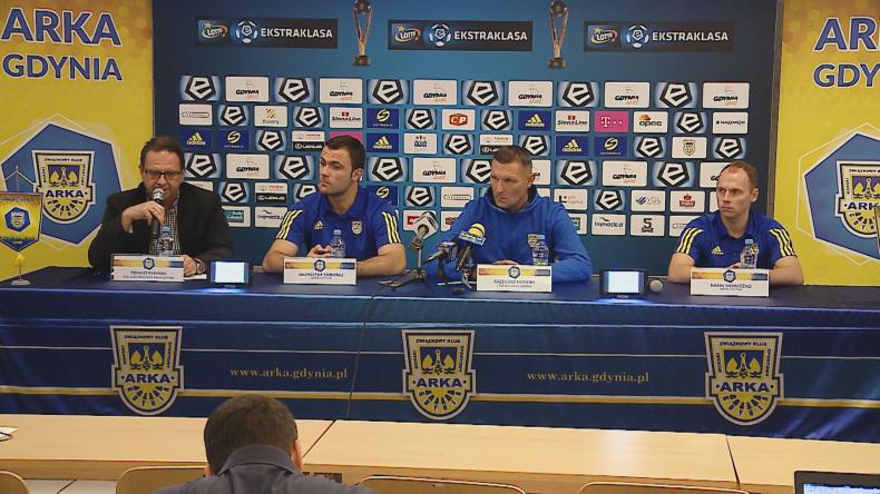 Konferencja przedmeczowa Arki Gdynia