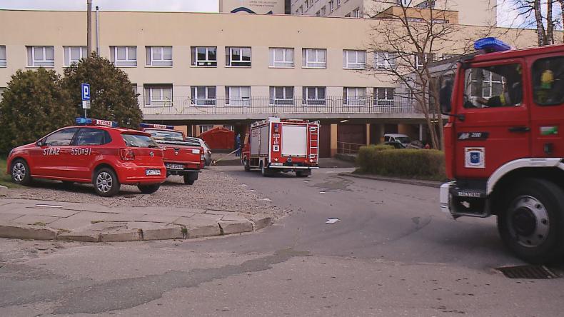 Zapalił się namiot przy wejherowskim szpitalu