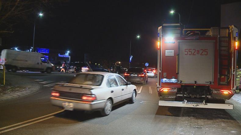 Zderzenie dwóch osobówek na DK6