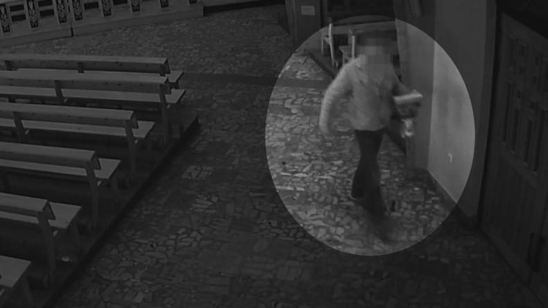 Zuchwała kradzież w kościele, sprawca złapany