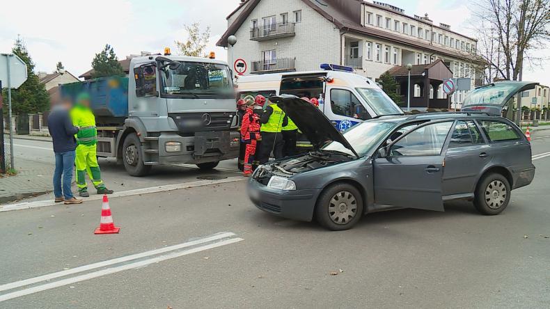Zderzenie dwóch samochodów w Wejherowie