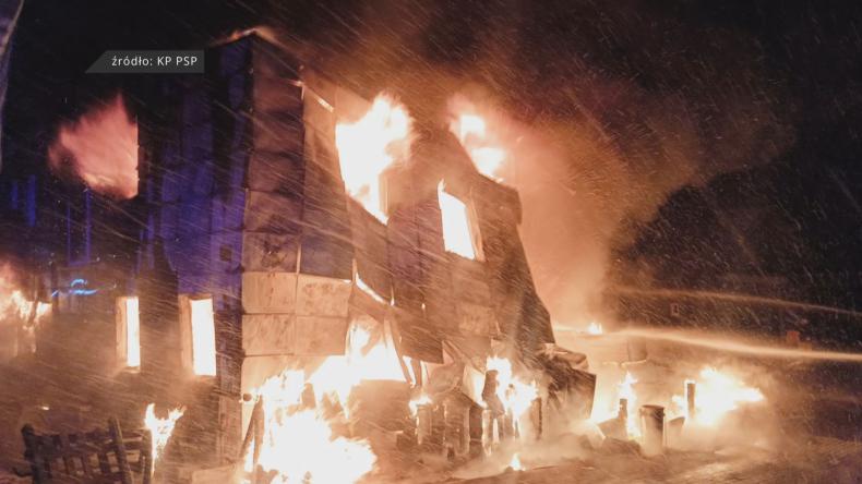 Strażacy walczyli z pożarem w Rekowie Górnym