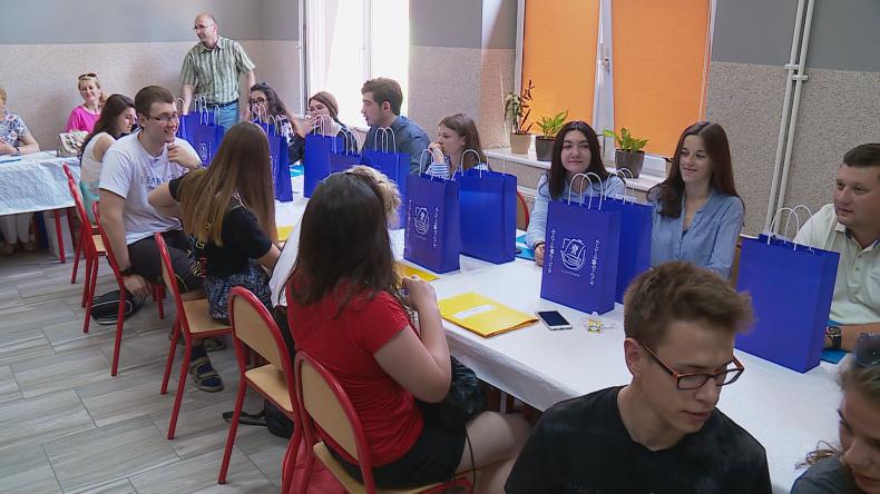 Uczniowie z wymiany programu Erasmus+ w LO nr 1 w Pucku