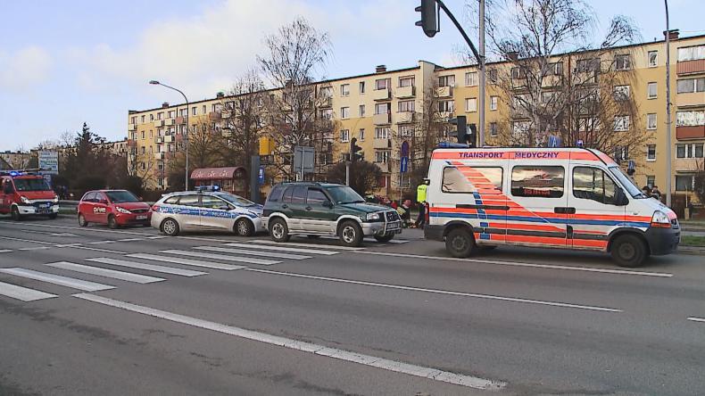Potrącenie na Rybackiej. Mężczyzna wbiegł na pasy?