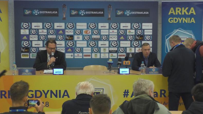 Pomeczowa konferencja Arki Gdynia