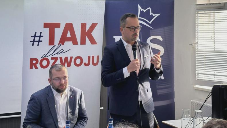 Horała w Rumi bronił projektu budowy CPK