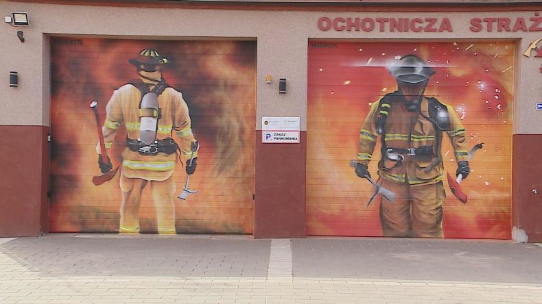 Remiza OSP z wyjątkowym muralem