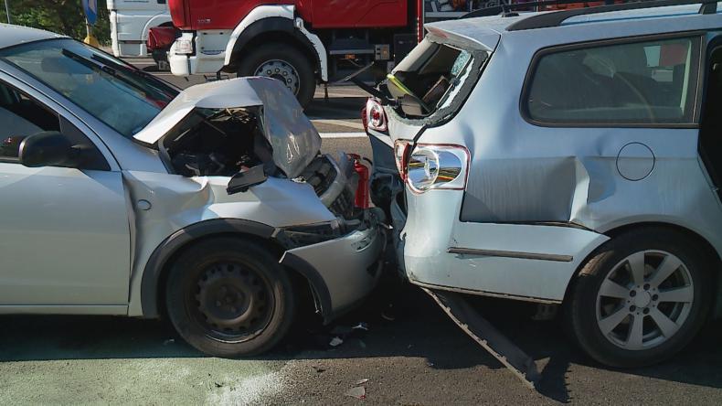 Zderzenie dwóch samochodów w Wejherowie