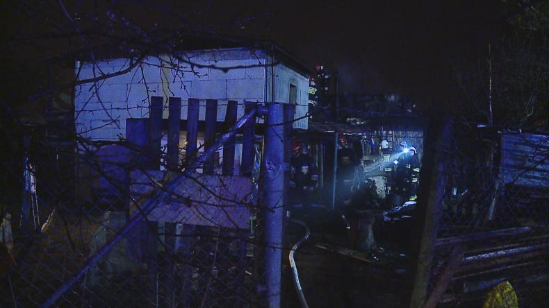 Palił się domek letniskowy w Wejherowie