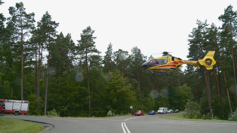 Wypadek na wysokości Jeziora Dobre