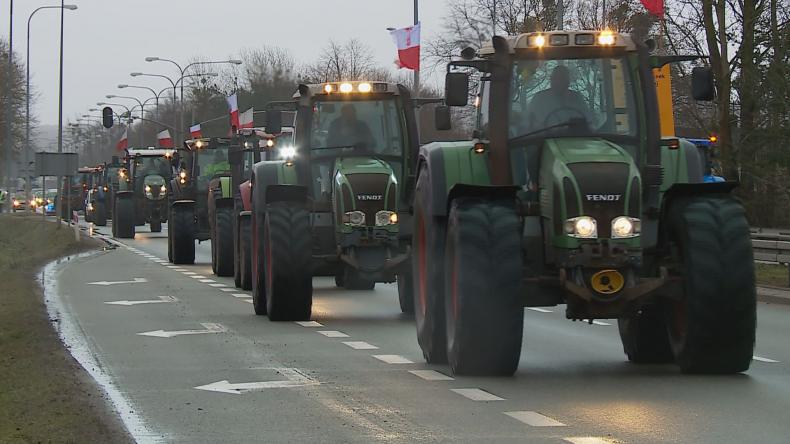 Protesty rolników w Wejherowie
