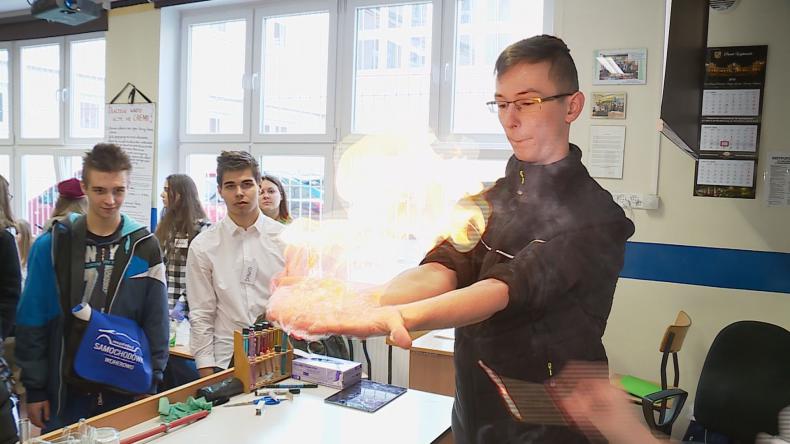 Ogniste eksperymenty w I LO  w Wejherowie