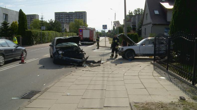 Wypadek przy ul. Partyzantów w Wejherowie