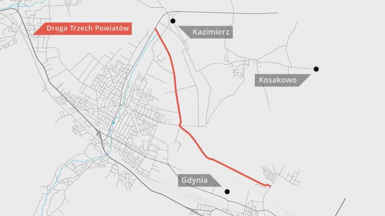 Droga, która połączy Rumię, gminę Kosakowo i Gdynię