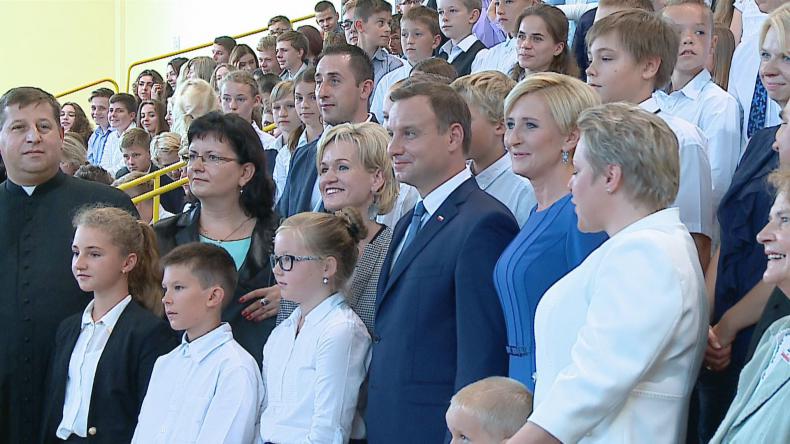 Prezydent zainaugurował rok szkolny w Jastarni