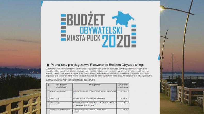 Pucki budżet obywatelski z 10 wnioskami