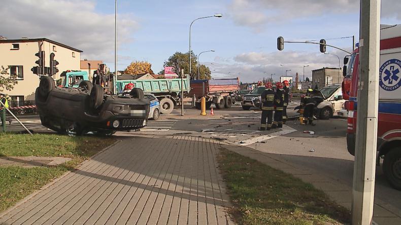 Wypadek na skrzyżowaniu ul. Gdańskiej i Rybackiej