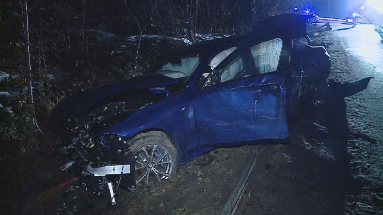 Kolizja trzech osobówek – jedna osoba w szpitalu
