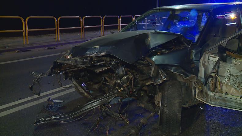 Wypadek drogowy w Kębłowie