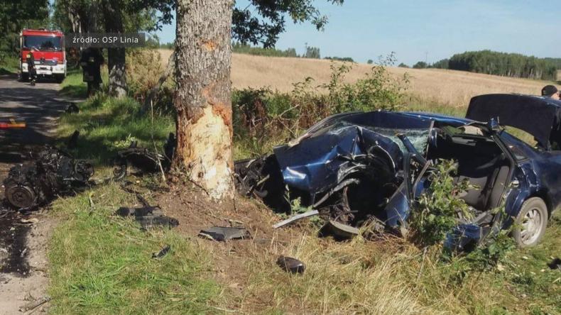 Uderzył w drzewo, zginął na miejscu