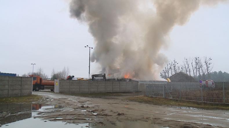 Pożar na ulicy Tartacznej w Wejherowie