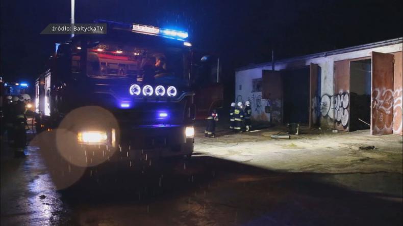 Pożar w koczowisku bezdomnych