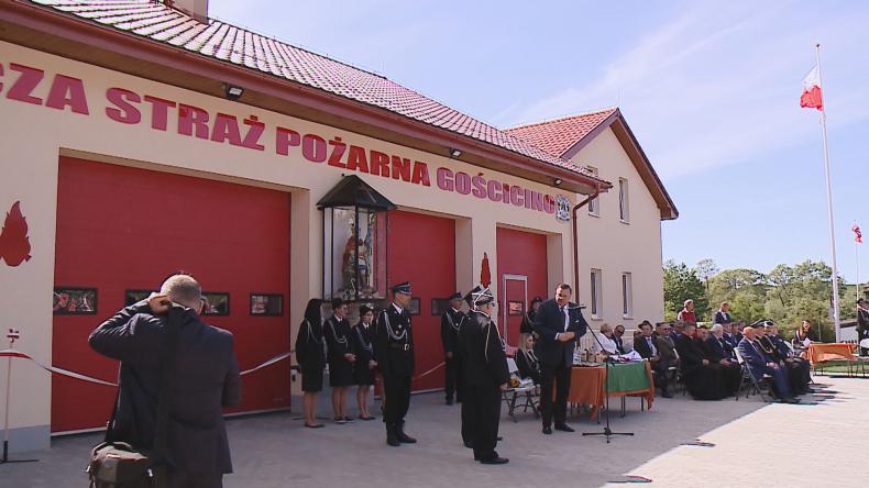 Dzień Strażaka i odbiór remizy w Gościcinie