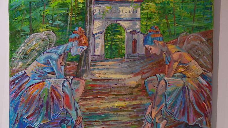 Aniołowie na wystawie w muzeum