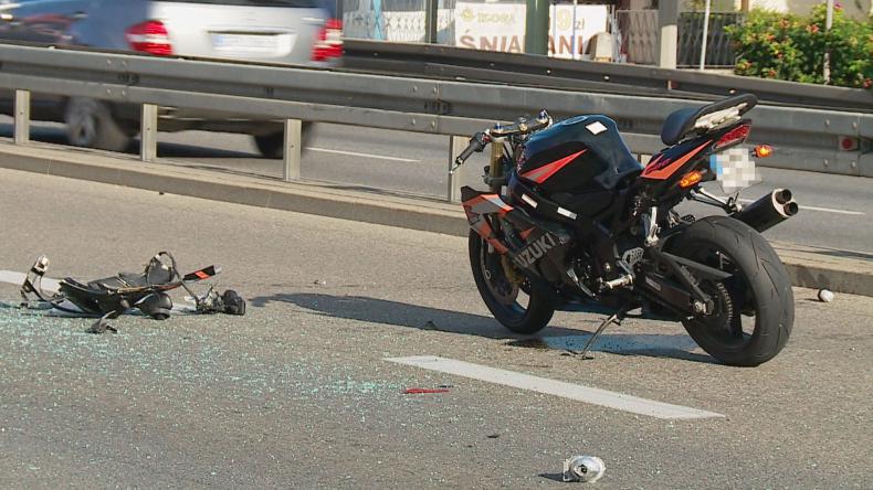 Wypadek na K6 w Wejherowie