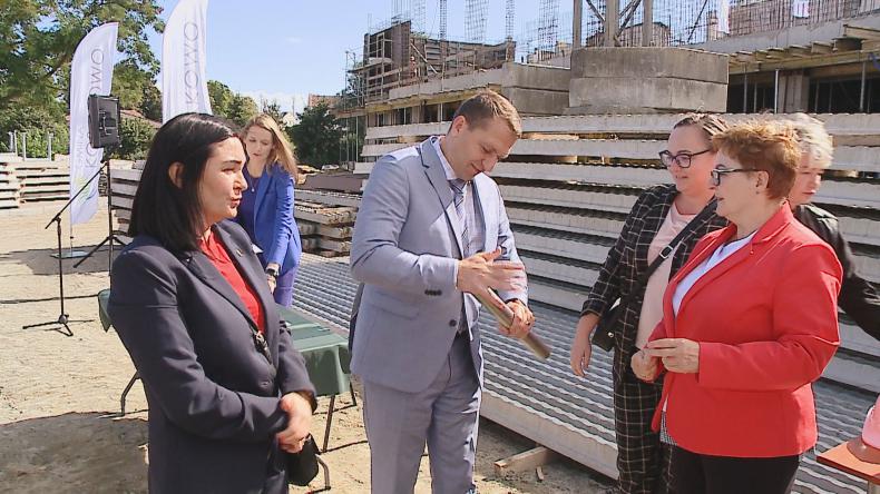 Wmurowali kamień węgielny pod nowe przedszkole